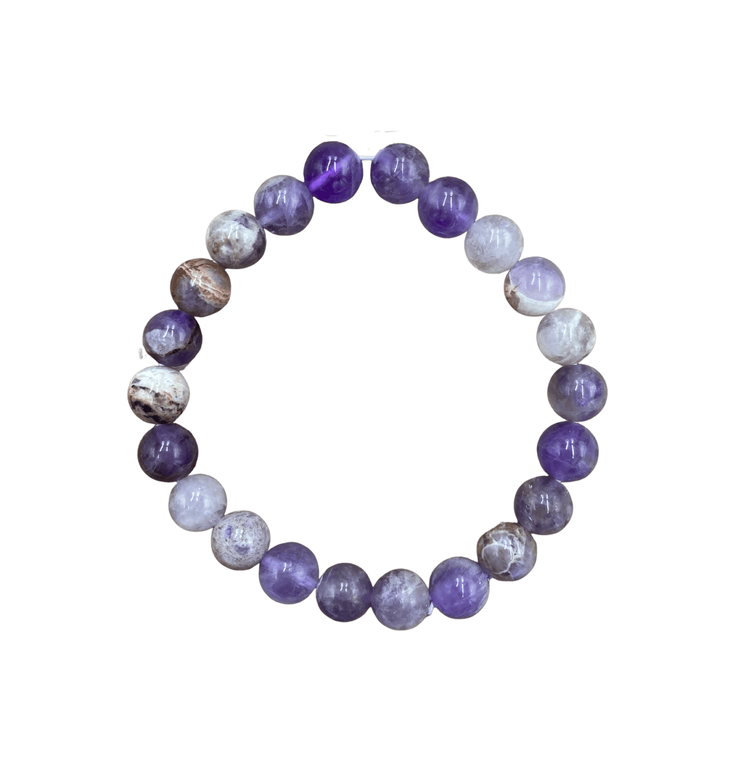 Bracelet améthyste lavande et chevron