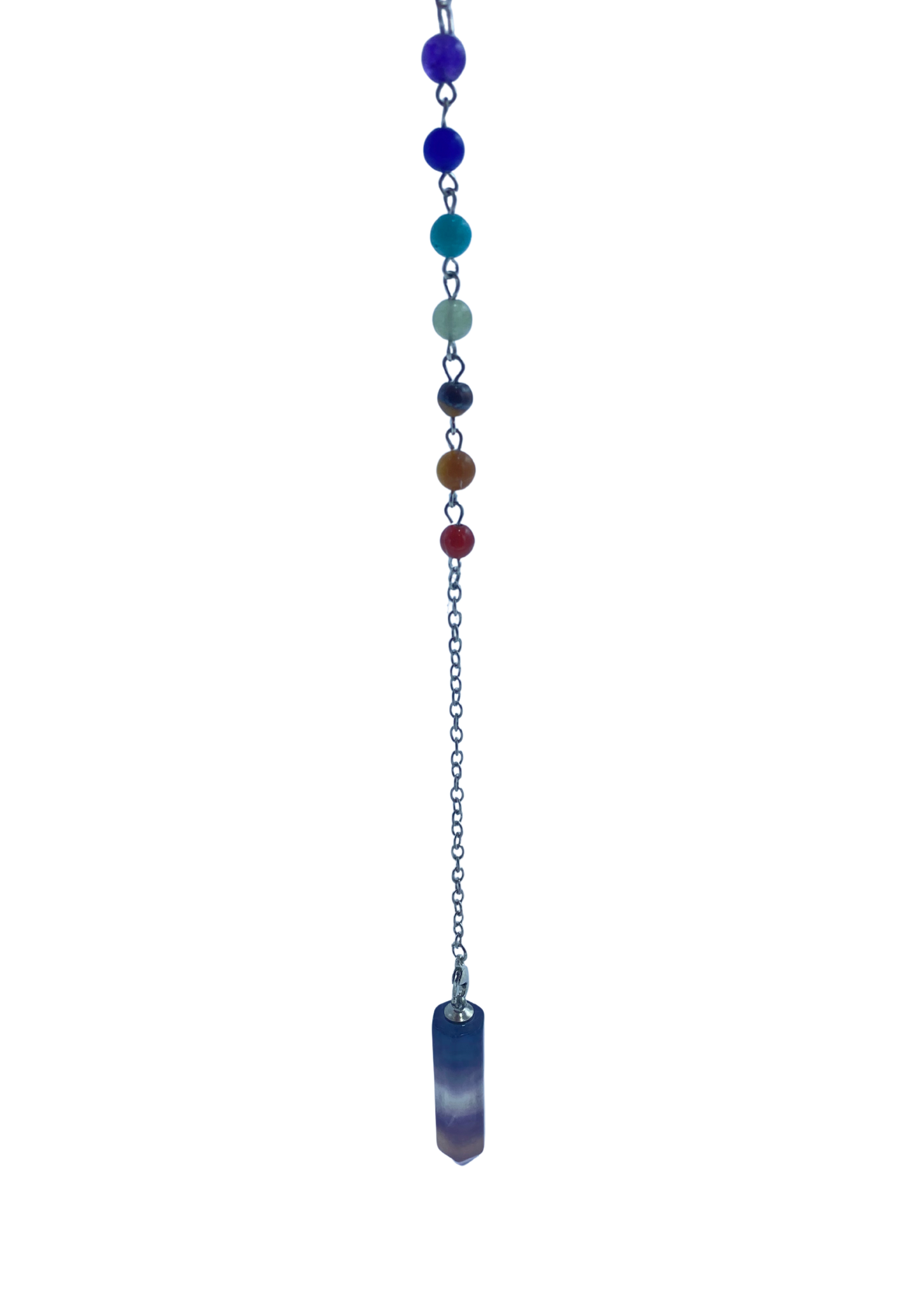 Pendule 7 chakras Fluorite
