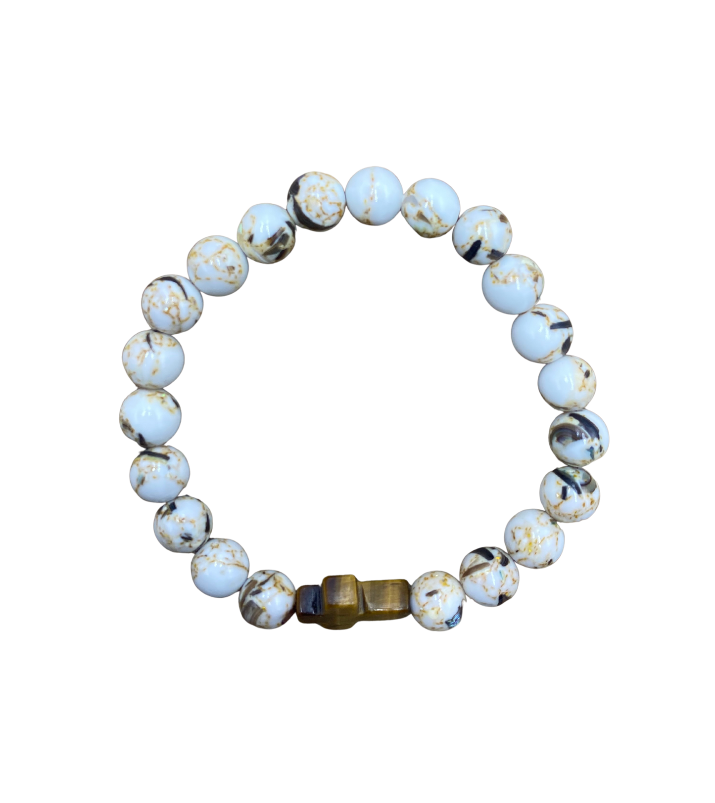 Bracelet Howlite Coquillage