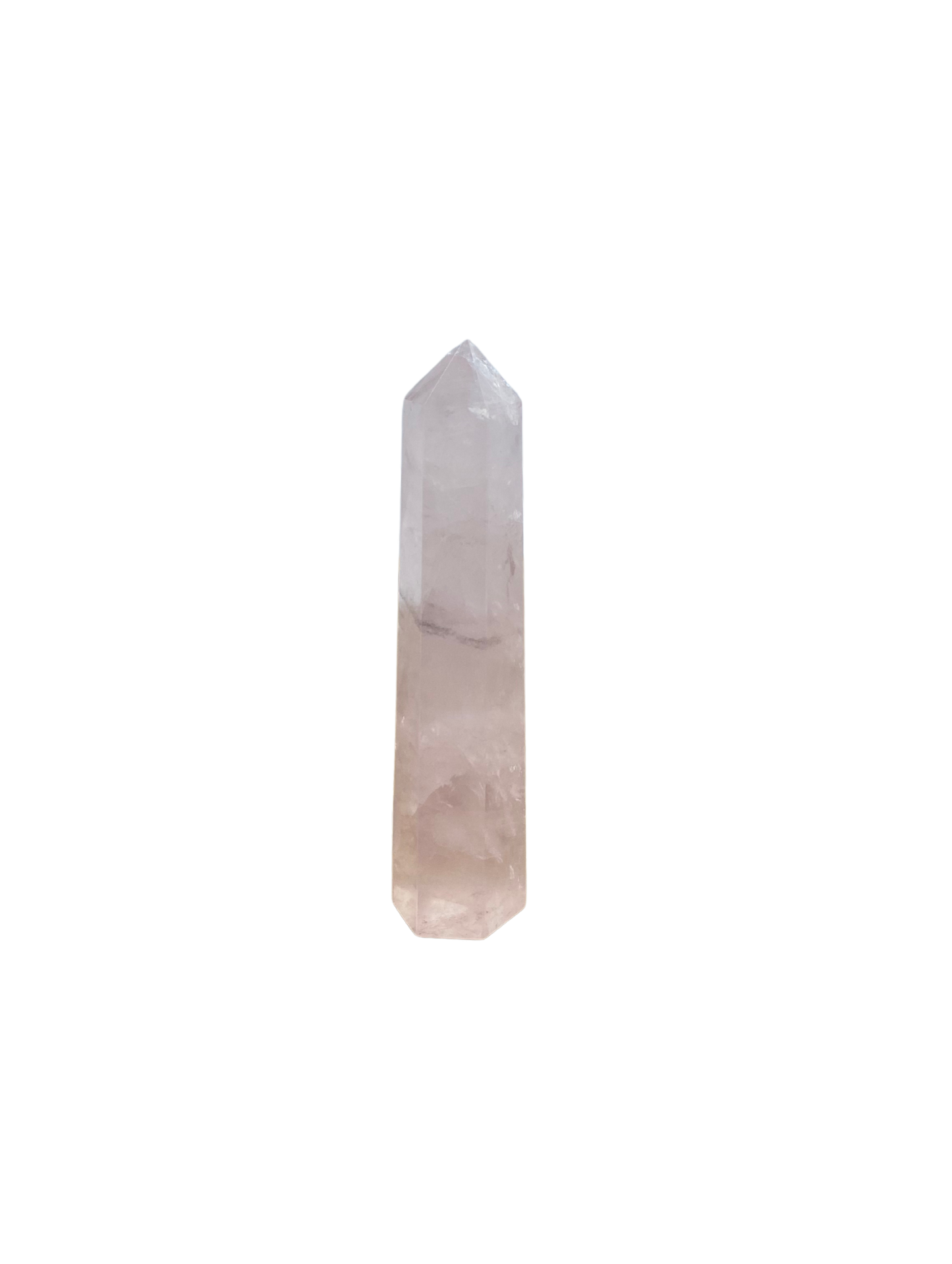 Quartz Rose Prisme Hexagonal