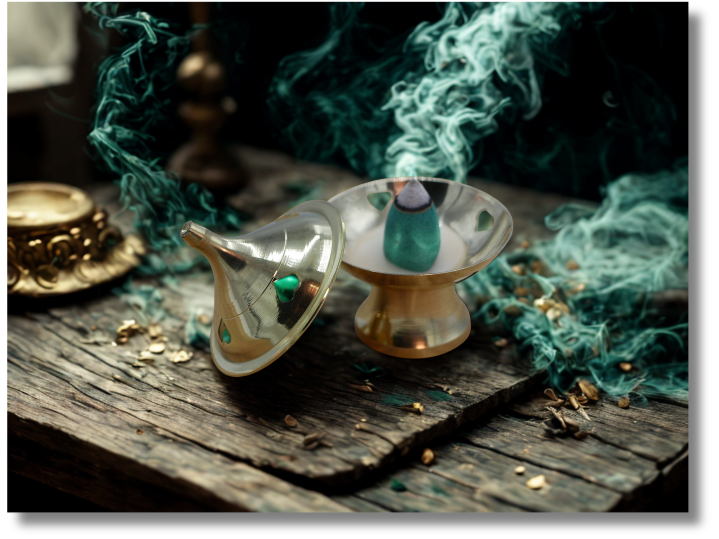 Brûle-Encens Laiton Cheminée