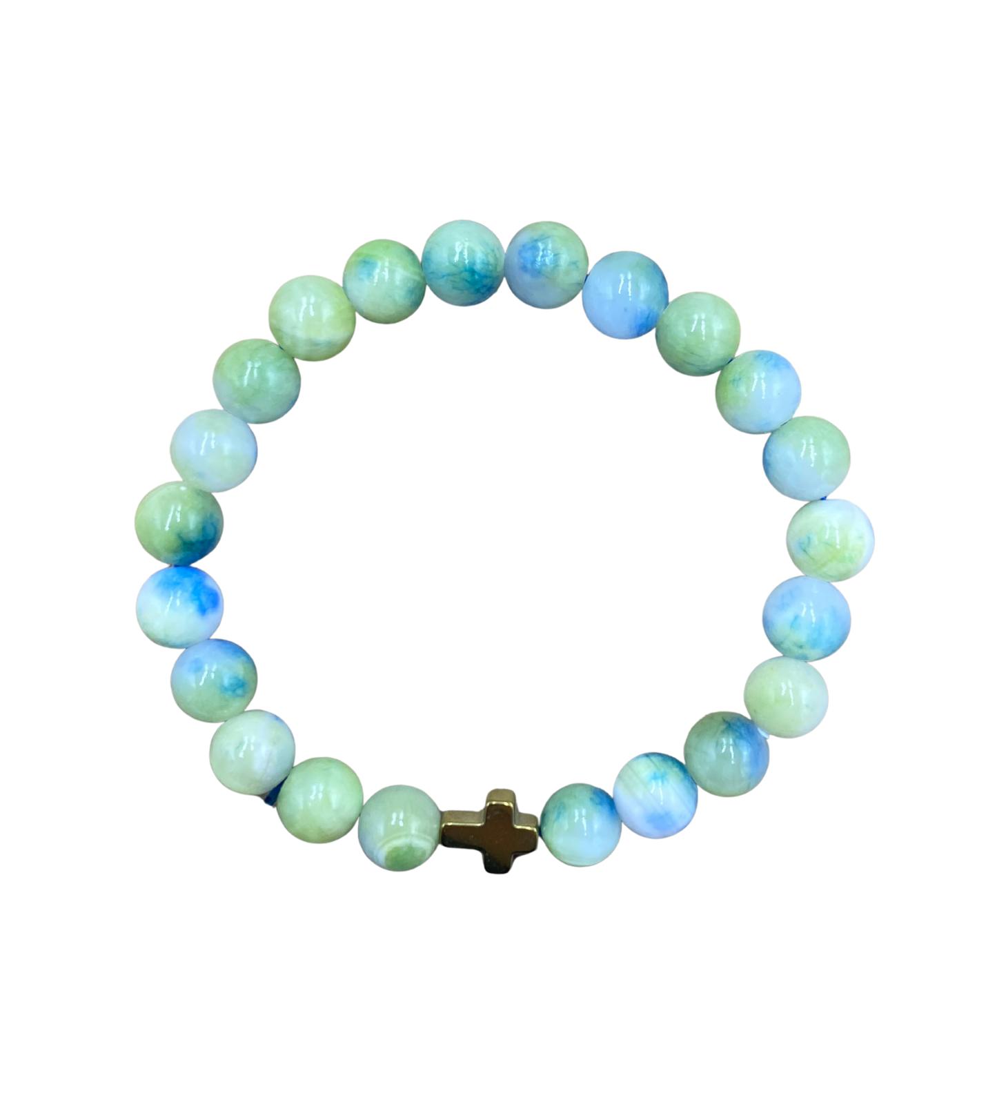 Bracelet Jade Verte et Bleue