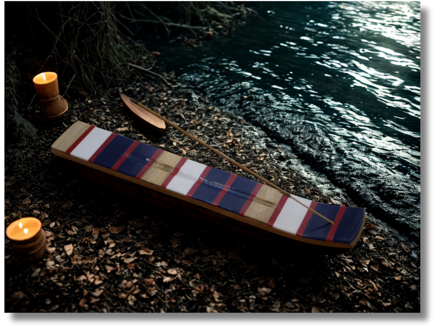 Brûle-encens Bâton design marinière