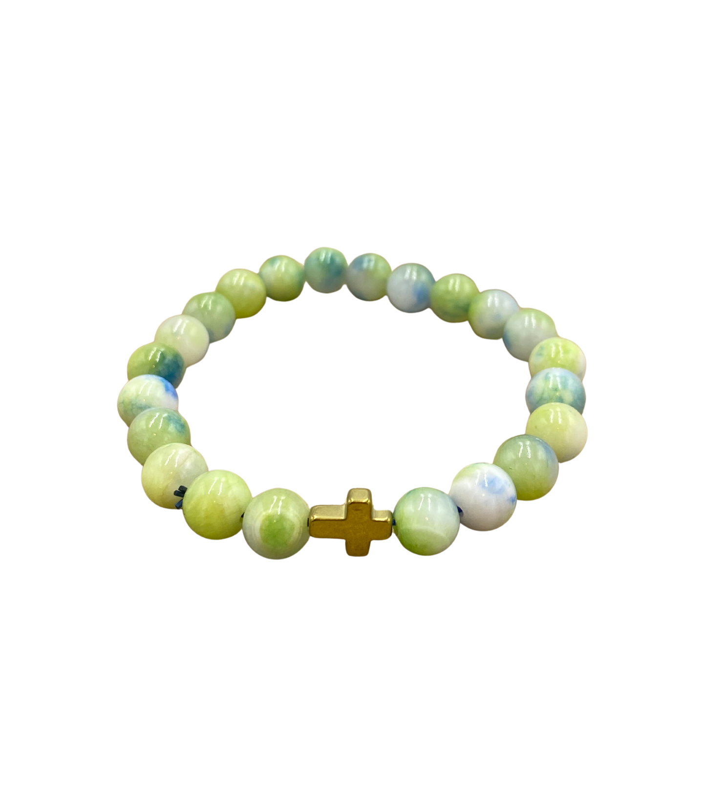 Bracelet Jade Verte et Bleue