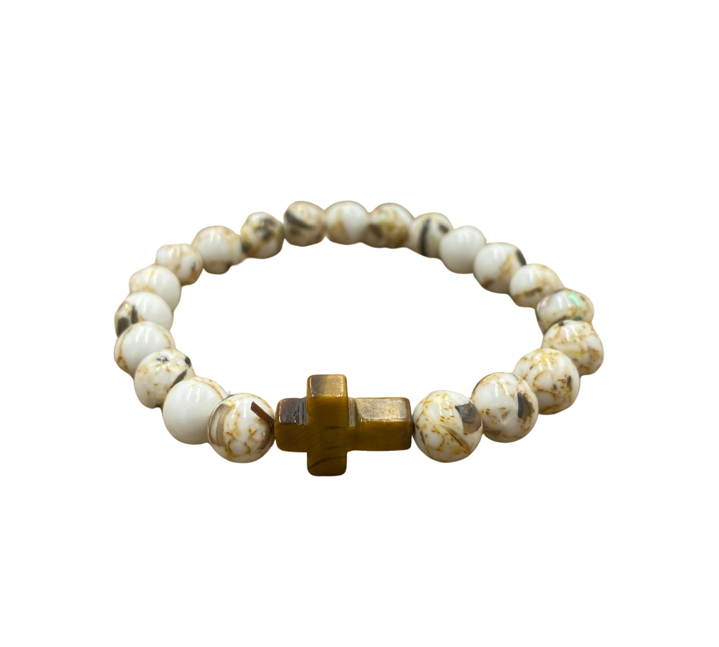 Bracelet Howlite Coquillage