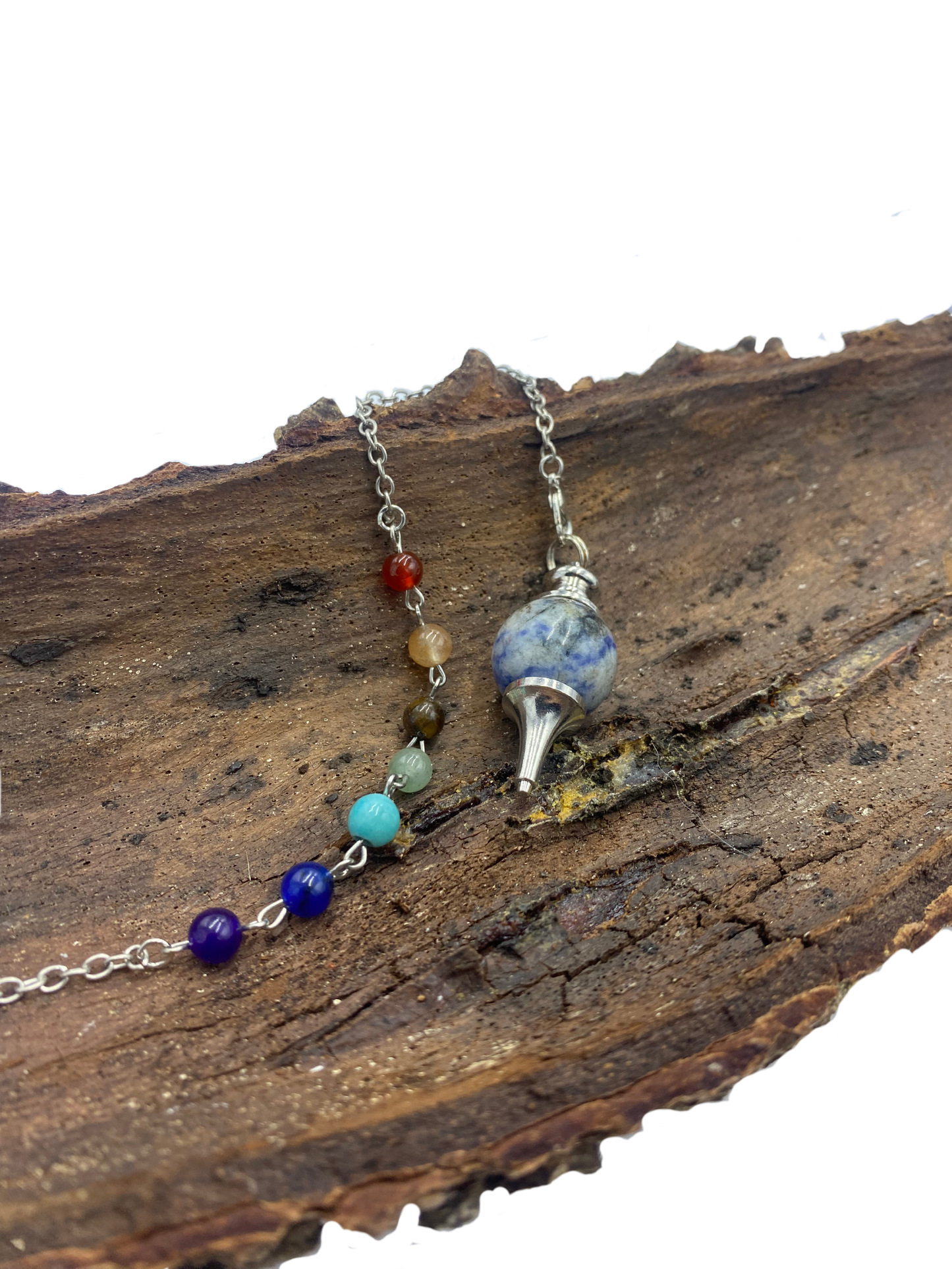 Pendule 7 chakras Sodalite