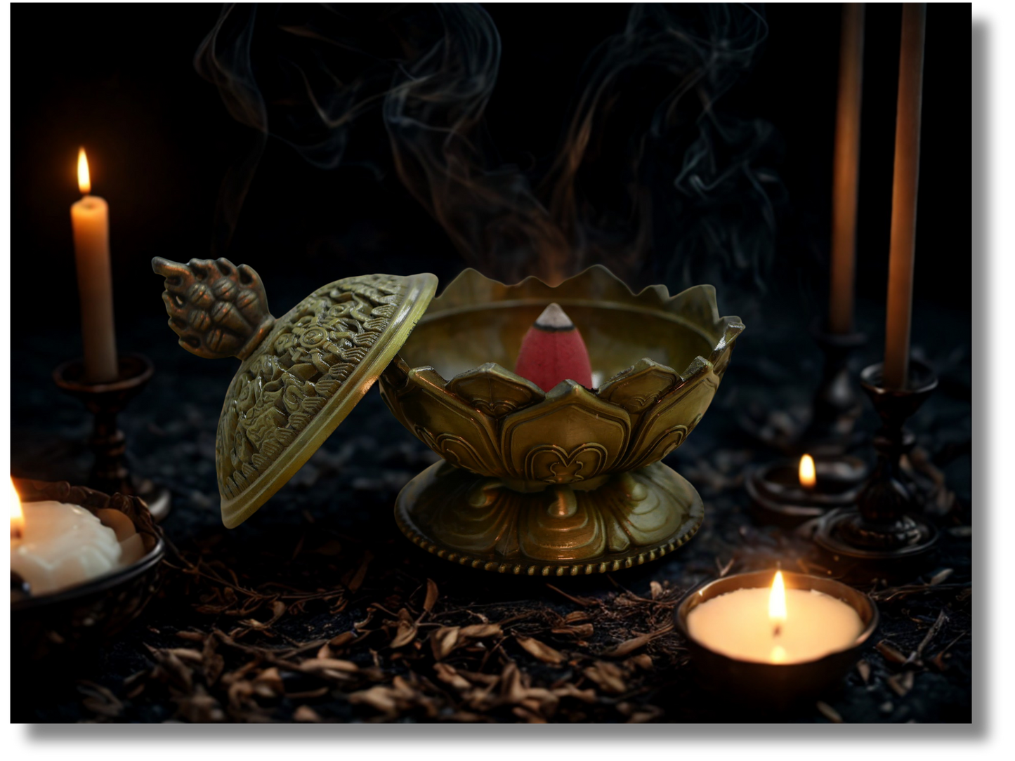 Brûle-encens traditionnel Tibétain