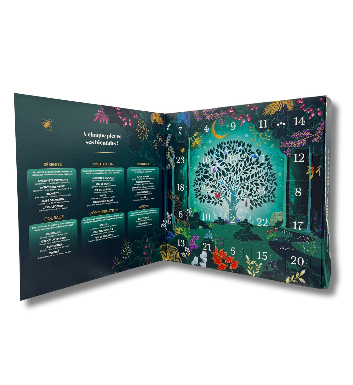 Calendrier de l’Avent "Trésors des Pierres" d’Omsaé