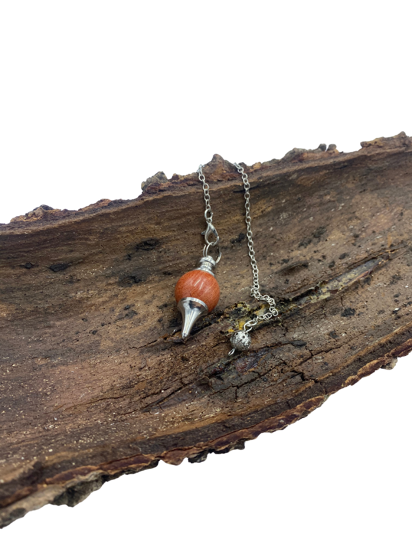 Pendule Goutte Jaspe Rouge