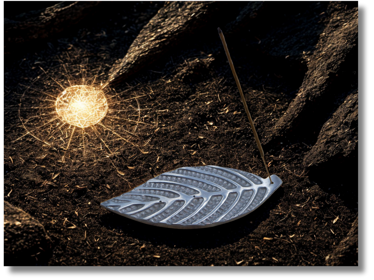 Brûle-Encens Feuille Argentée