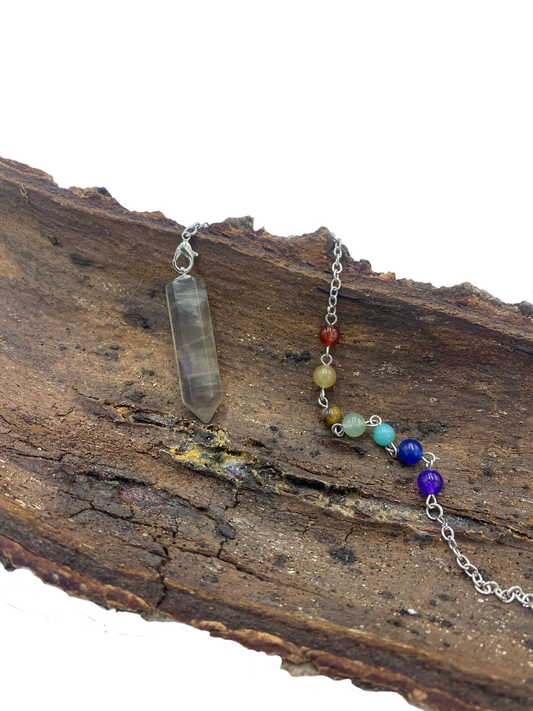 Pendule 7 chakras Fluorite