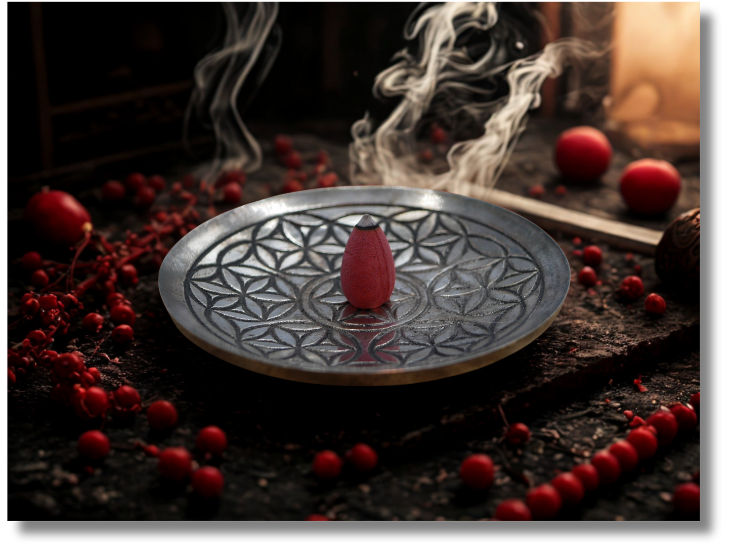 Brûle-encens assiette