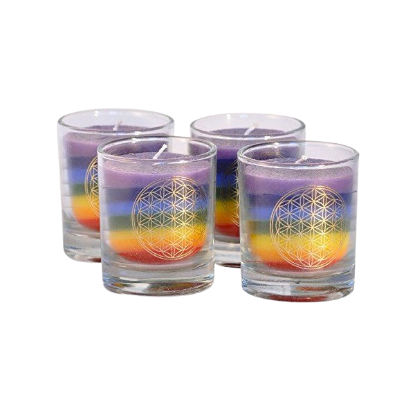 Bougies Chakras 7 couleurs