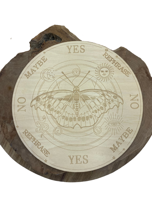 Support pendule en bois 50cm